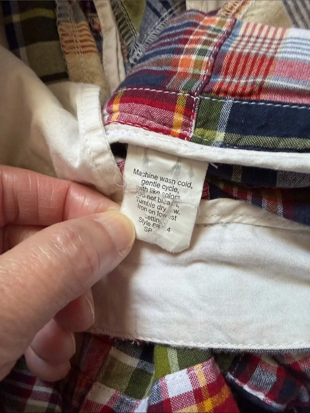J. Crew Multicolor Patchwork Madras Cotton Shorts